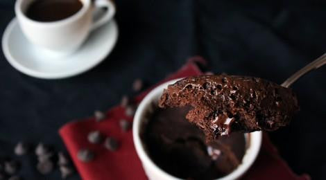 Chokoladekage på 30 sekunder (sifon opskrift)