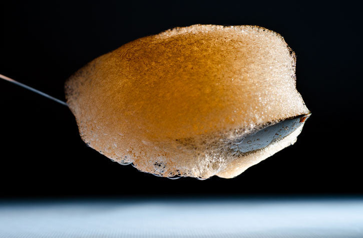 Gulerods skum med mandarin granité (lecitin)